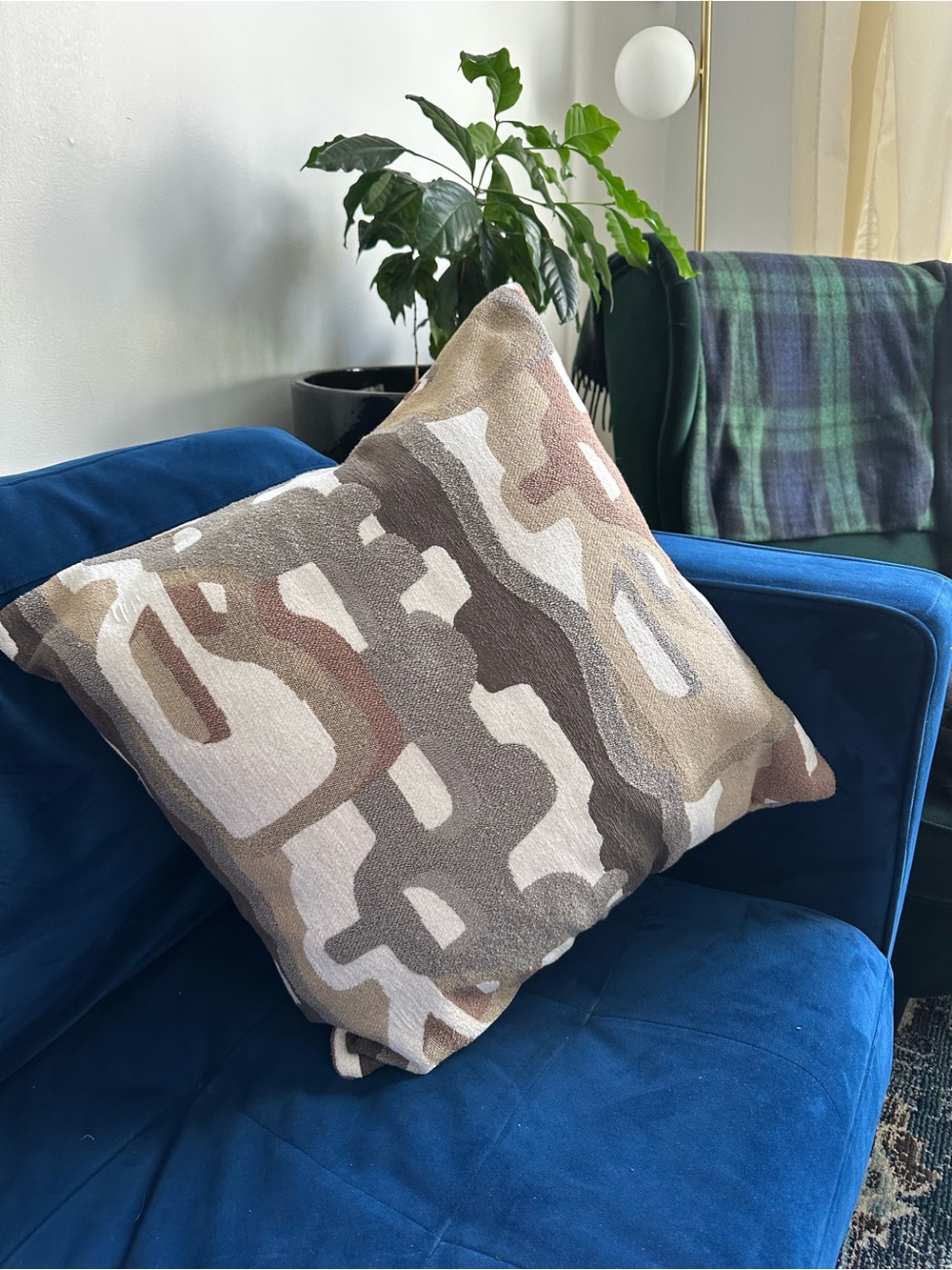 Set of 2 Euro Sham Couch Pillow Cases - 22 x 22